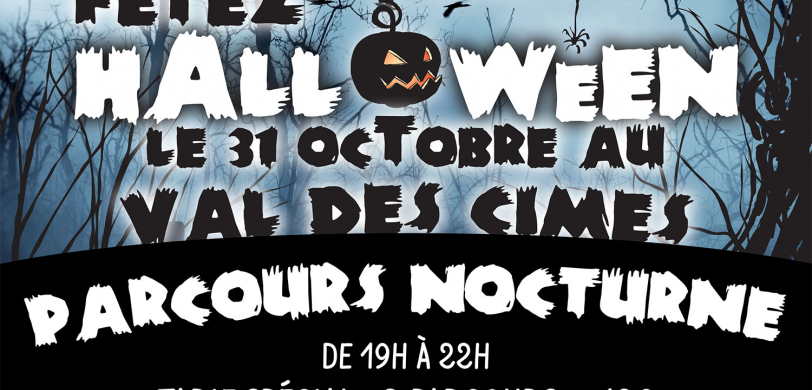 De l'accrobranche nocturne pour fêter Halloween !