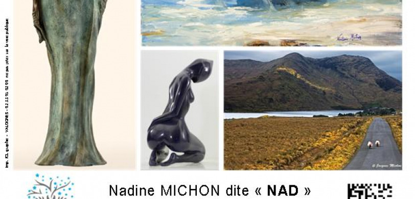 Exposition de Nadine Michon dite "Nad" peintre sculpteur et de Jacques Michon photographe