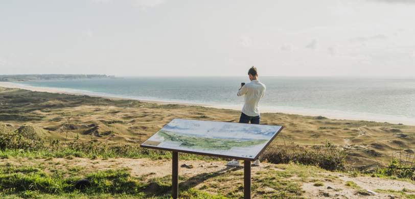 Biville, le village surplombant les dunes 