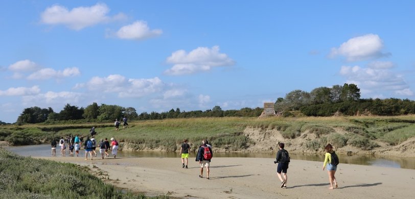 Traversée du havre de l'Ay